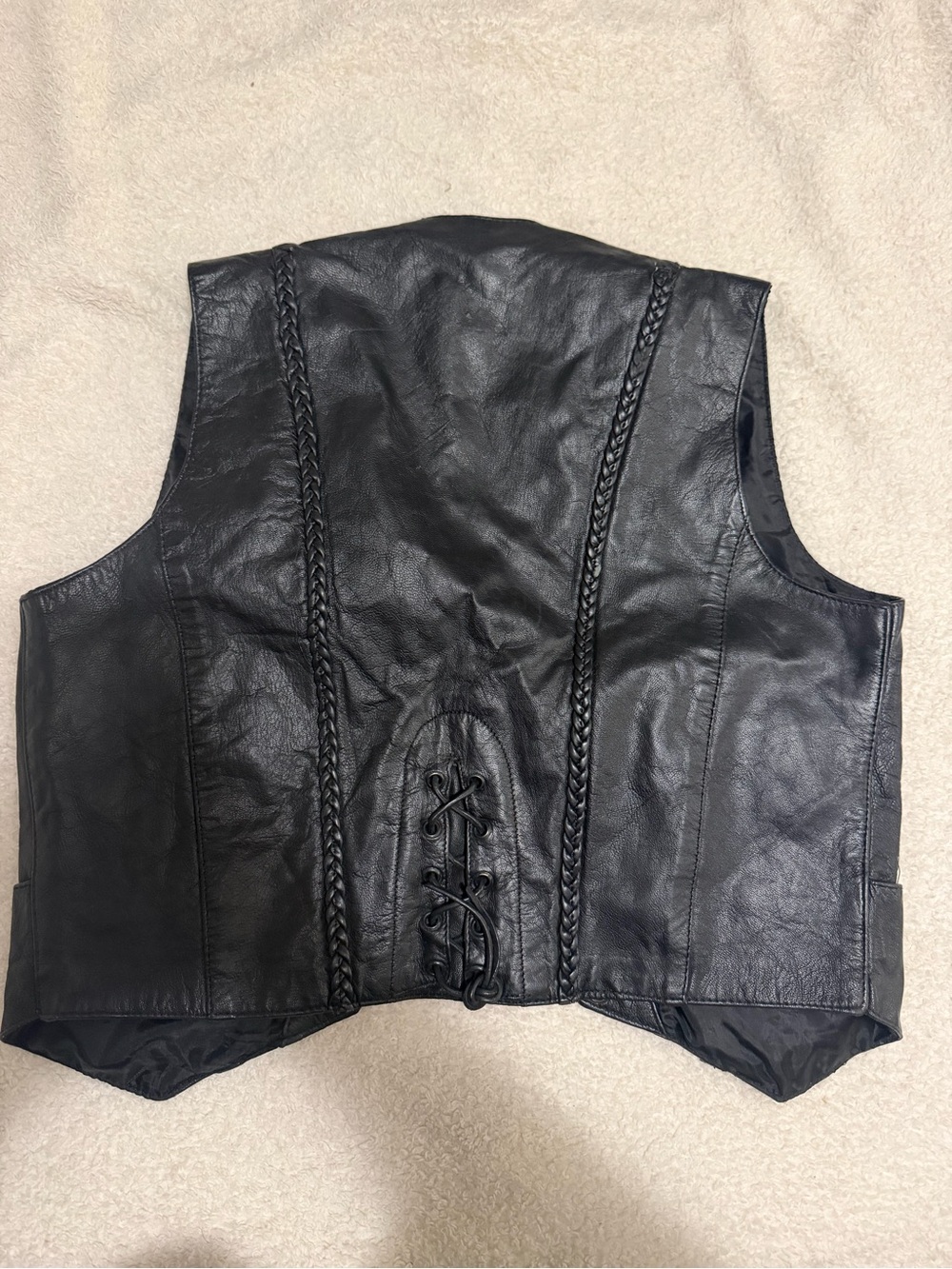 Silver Jeans Black Lined Motorcycle Jacket size medium - Picture 2 of 4